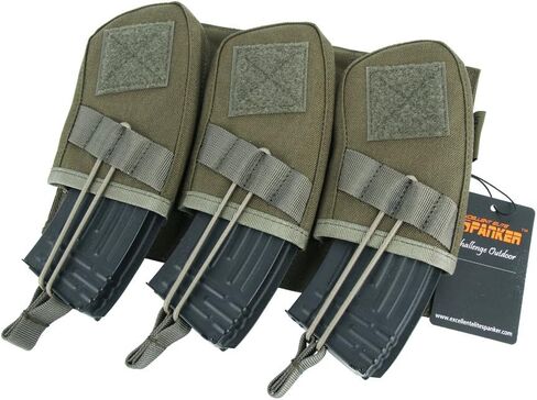 EXCELLENT ELITE SPANKER Single/Double/Triple Open Top Molle Mag Pouch AK Magazine Pouch for AK47 AK74 AR-15 Pmags Magazine in Saudi Arabia