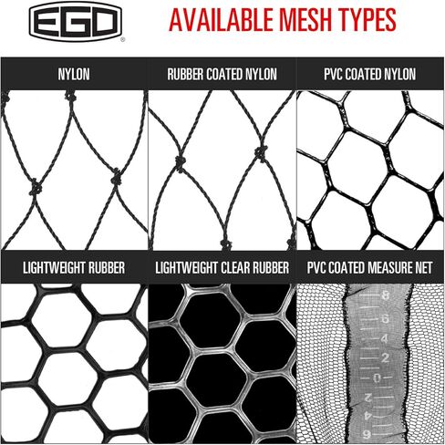Ego S2 Slider Fishing Net, Ultimate Fishermen’s Tool Telescoping Handle, Replaceable Head, Salt & Freshwater, 29-60" Handle, 19x21 Inch Hoop in Saudi Arabia