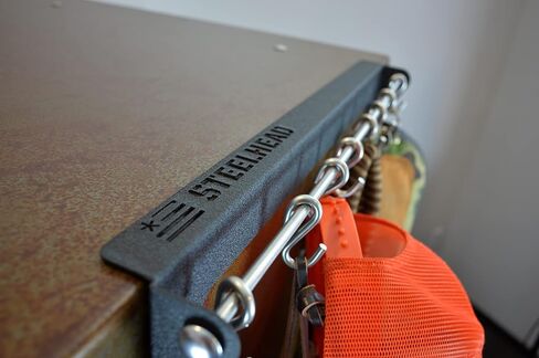 Steelhead Outdoors Case Keeper, Magnetic Gun Safe Organizer, Soft Case Hook, 8 hooks, Made in USA, Stainless Rod and Hooks in Saudi Arabia