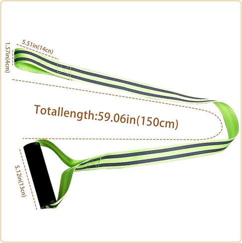 Deer Drag Harness and Gloves,Deer Hunting Accessories for Men,Deer Drag Rope With Non-Slip Handle,Hunting Gear and Accessories,Durable and Safe Reflective Green Deer Leash,Hunting Accessories for Deer in Kuwait