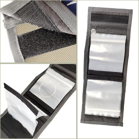High Grade10 Clear Pocket Leader Wallet Size 4X4 inch Fly Fishing Tippet Case Tippet Storage Fly Fishing Great for Pre-Tied Carp and Catfish Rigs(Blue) in Kuwait