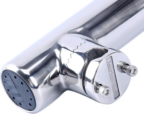 Amarine-made 4Pcs Stainless Clamp on Fishing Rod Holder for Rails 7/8" to 1" - Lower Clamp - 7744sn-1 in Saudi Arabia