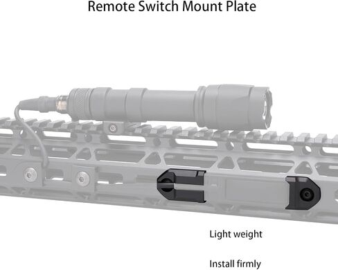 Fineonly Mlok Pressure Switch Mount ST07 Remote Tape Switch Mount Plates for Surefire M300 M600 Pressure Switch Mount in Kuwait