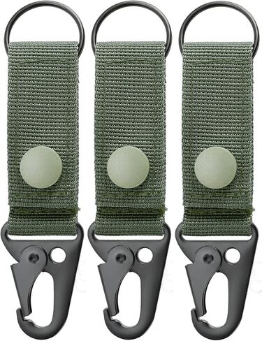 FRTKK Tactical Molle Key Ring Gear Key Keeper Nylon Belt Keychain Molle Webbing Key Clip Buckle for Belts Molle Bags in Saudi Arabia