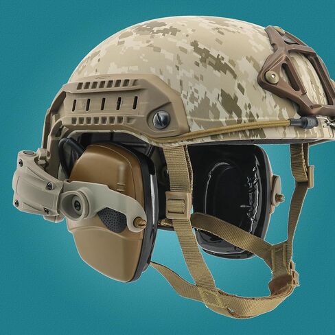 Hearing Protection Noise Cancelling Sound Amplification with Gel Ear Pad/ARC Rail Adapter Ideal for Shooting Sport in Kuwait