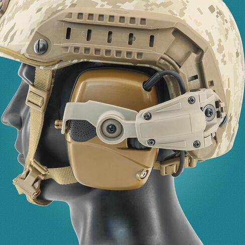 Hearing Protection Noise Cancelling Sound Amplification with Gel Ear Pad/ARC Rail Adapter Ideal for Shooting Sport in Kuwait