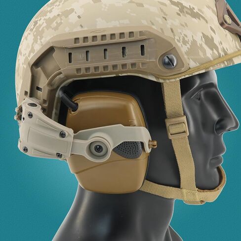 Hearing Protection Noise Cancelling Sound Amplification with Gel Ear Pad/ARC Rail Adapter Ideal for Shooting Sport in Kuwait