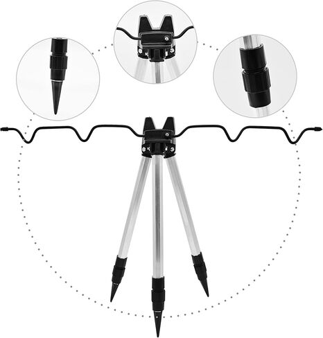 حامل صنارة صيد ثلاثي القوائم لحمل صنارة الصيد في المراب وصنارة صيد الاسماك في البنوك واعمدة الصيد in Kuwait