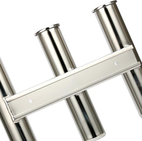 Amarine Made Multi Tube Fishing Rod Rack, 316 Stainless Steel Wall/Side Mounted Rod Holder Bracket Fishing Rod Pod Pole Holder for for Boat Truck Kayak Milk Crate Golf Cart Cooler in Saudi Arabia