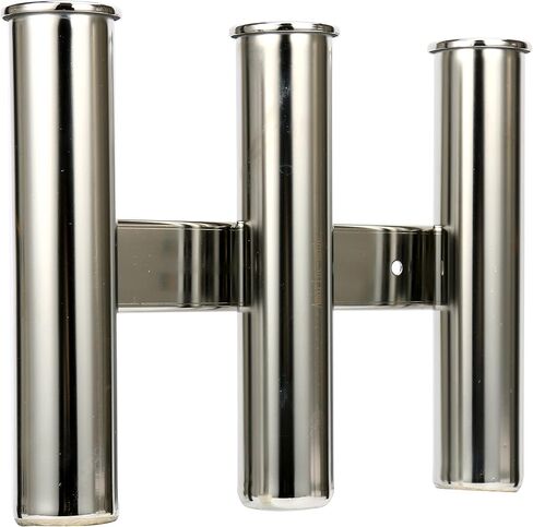 Amarine Made Multi Tube Fishing Rod Rack, 316 Stainless Steel Wall/Side Mounted Rod Holder Bracket Fishing Rod Pod Pole Holder for for Boat Truck Kayak Milk Crate Golf Cart Cooler in Saudi Arabia