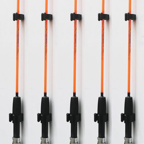5 Sets Fishing Rod Storage Clip Storage Holders Fishing Rod Storage Rack W Screw (Big -Hold handle, Small - Hold your pole) in Saudi Arabia