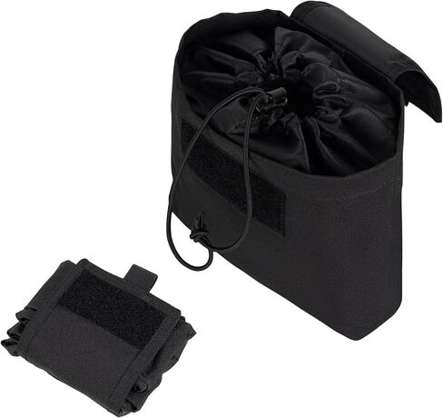 Dump Pouch for Duty Belt Battle Belt Roll Up Utility Tool Bag Magazine Drop Pouch w/MOLLE Clip Drawstring Open Foldable Recovery Storage Pack for Range Shooting Hunting in Saudi Arabia