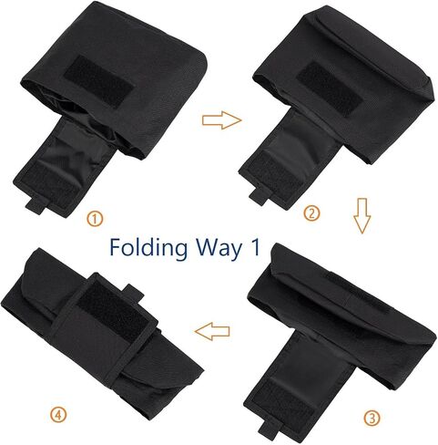 Dump Pouch for Duty Belt Battle Belt Roll Up Utility Tool Bag Magazine Drop Pouch w/MOLLE Clip Drawstring Open Foldable Recovery Storage Pack for Range Shooting Hunting in Saudi Arabia