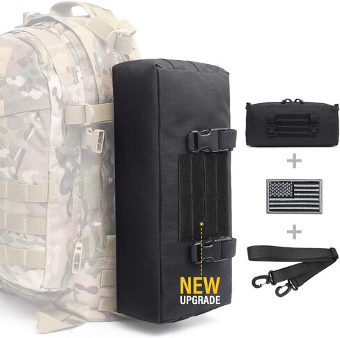 WYNEX Tactical Increment Molle Pouch, Vertical EDC Utility Pouches Sling Bag Military Multi-Purpose Large Capacity with Shoulder Strap Modular Design in Kuwait