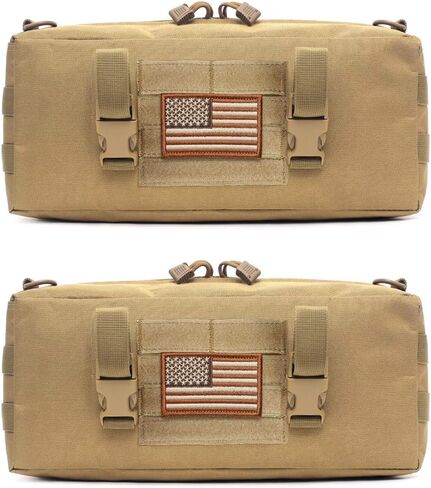 WYNEX Tactical Increment Molle Pouch, Vertical EDC Utility Pouches Sling Bag Military Multi-Purpose Large Capacity with Shoulder Strap Modular Design in Kuwait