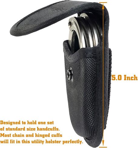 Molded Handcuff Pouch - Hidden Snap Handcuff Case for Duty Belt in Kuwait