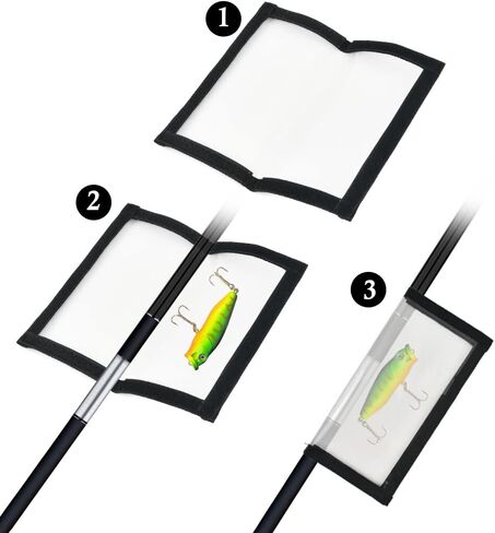 FOCCTS 10 قطع من أغلفة طُعم الصيد، أغطية طُعم PVC شفافة، أغطية طُعم الصيد، واقي خطاف الصيد، غطاء طُعم الصيد لحماية الطعم، ملحقات صيد مقاومة للمياه المالحة، رؤية الطُعم بسهولة in Kuwait