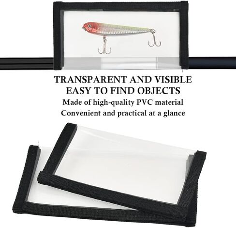 FOCCTS 10 قطع من أغلفة طُعم الصيد، أغطية طُعم PVC شفافة، أغطية طُعم الصيد، واقي خطاف الصيد، غطاء طُعم الصيد لحماية الطعم، ملحقات صيد مقاومة للمياه المالحة، رؤية الطُعم بسهولة in Kuwait