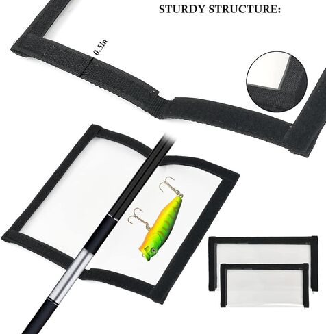 FOCCTS 10 قطع من أغلفة طُعم الصيد، أغطية طُعم PVC شفافة، أغطية طُعم الصيد، واقي خطاف الصيد، غطاء طُعم الصيد لحماية الطعم، ملحقات صيد مقاومة للمياه المالحة، رؤية الطُعم بسهولة in Kuwait