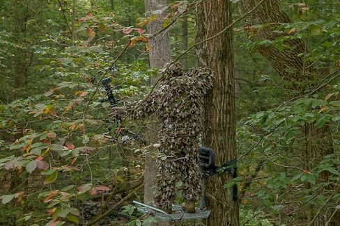 North Mountain Gear Woodland Camo Ghillie Suit 3D Leaf with Zippers and Pockets in Kuwait
