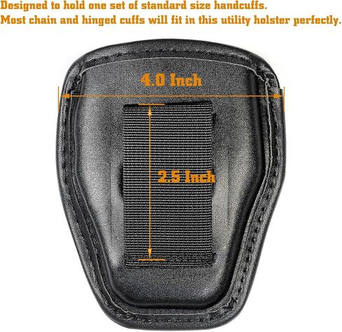 Molded Handcuff Pouch, Open Top Case for Duty Belt, Law Enforcement Holder, Police Professional Handcuff Case in Kuwait