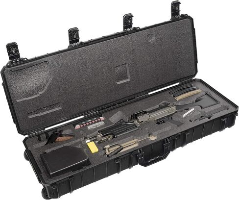 Case Club Case fits FN M249S in Pre-Cut, Waterproof, Wheeled Rifle Case with Accessory Box & Silica Gels to Help Prevent Gun Rust in Saudi Arabia
