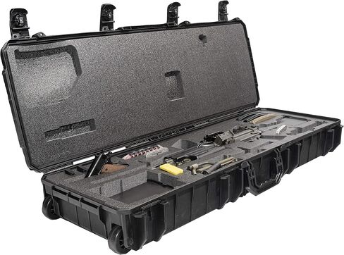 Case Club Case fits FN M249S in Pre-Cut, Waterproof, Wheeled Rifle Case with Accessory Box & Silica Gels to Help Prevent Gun Rust in Saudi Arabia