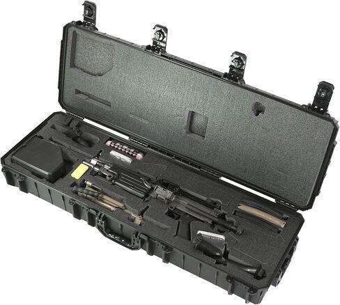 Case Club Case fits FN M249S in Pre-Cut, Waterproof, Wheeled Rifle Case with Accessory Box & Silica Gels to Help Prevent Gun Rust in Saudi Arabia