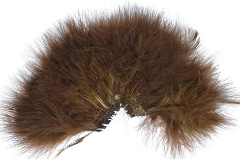The Fly Fishing Place Fly Tying Materials - Select Strung Long Spey Marabou Master Pack - 4 Colors - White Dark Brown Sculpin Olive Black in Saudi Arabia