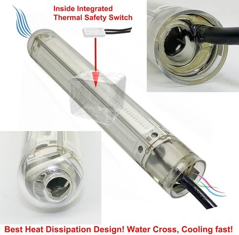 PYLITE DC12V 30W/50W 3500/6000Lumens COB LED Underwater Fishing Light Innovative Compact Design Submersible Fish Finder Lamp with 5M Cable in Saudi Arabia