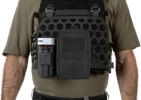 Molle Pouche، 5 قطع من الحقائب التكتيكية Molle Pouche أداة EDC جيب معلق على الخصر للصيد الرياضي باللون الأسود in Kuwait