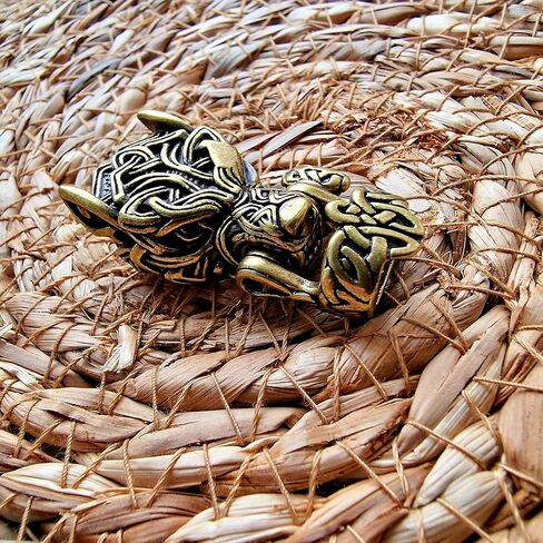 فالهالا النحاس سوار بمشبك باراكورد مشبك العتيقة برونزية الأسطورية سوار باراكورد مشبك الذئب in Kuwait