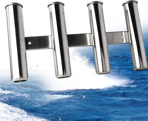 Marinebaby Boat Fishing Rod Holder,316 Stainless Steel Fishing Rod Holder for Boat,4 Link Tube Fishing Rod Holder in Saudi Arabia