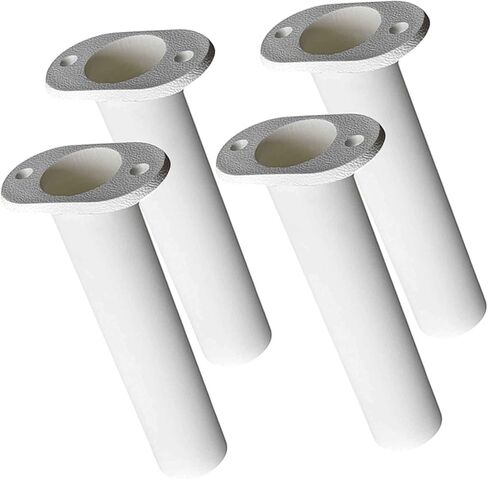 Norsea Fishing Rod Holder White Plastic with UV Resistant 90 Degree Flush Mount 4PCS for Yacht and Boats in Kuwait
