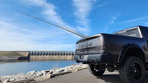 Rod Hauler Fishing Rod Holder for Pickup Trucks. Holds Up to 4 Fishing Rods at A Time. Includes 2 Straps in Saudi Arabia