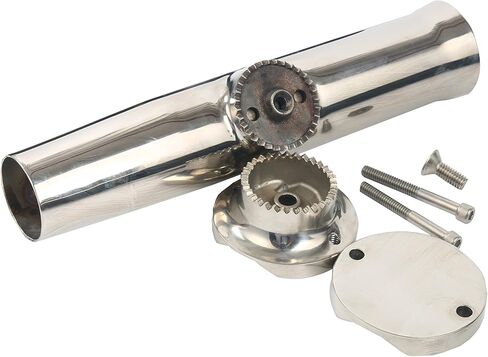 Amarine Made Stainless Tournament Style Clamp on Fishing Rod Holder for Rails 1-1/4" to 2" in Saudi Arabia