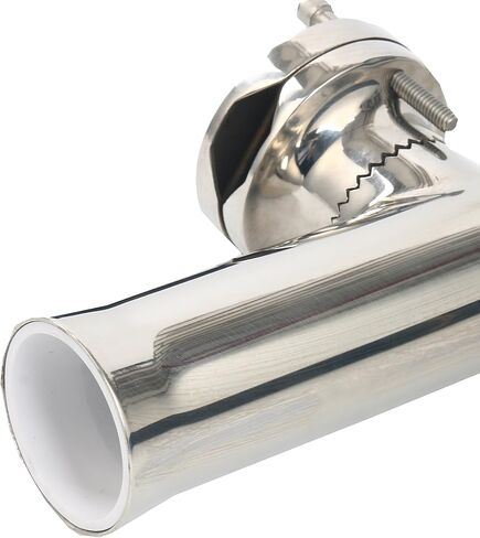 Amarine Made Stainless Tournament Style Clamp on Fishing Rod Holder for Rails 1-1/4" to 2" in Saudi Arabia