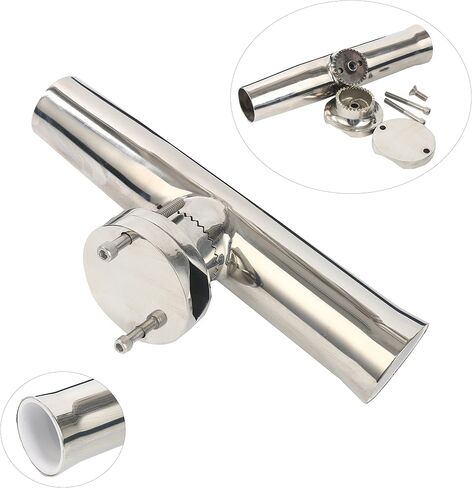 Amarine Made Stainless Tournament Style Clamp on Fishing Rod Holder for Rails 1-1/4" to 2" in Saudi Arabia