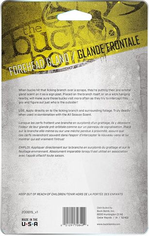 Hunters Specialties Synthetic Forehead Gland Scent Attractant, The Buck Bomb, one Size in Saudi Arabia