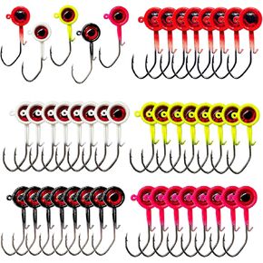 40pack Crappie Jig Heads,Crappie Jigs Fishing Jig Heads Hook Lure Fishing Jigs Heads for Bass Fishing 1/32oz 1/16oz 1/8oz in Kuwait