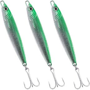 Dr.Fish Fishing Jigs Saltwater Jigging Spoon Lure Casting Spoon Surf Fishing Mackerel Striper Lures Bluefish Vertical Jig Saltwater Bass Lures Diamond Jig