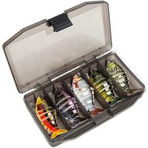 طُعوم الصيد من LUITON 5 قطع لطُعوم السباحة متعددة المفاصل والبحر البطيء في المغسلة البطيئة ومياه البحر المالحة وصيد السمك (علبة معالجة مجانية) in Kuwait