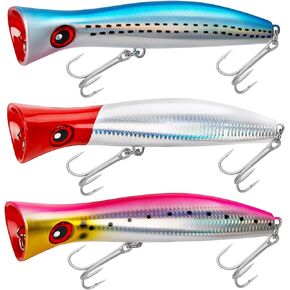THKFISH توبواتر الصيد السحر GT بوبر السحر المياه المالحة بوبر السحر العائمة الصيد السحر التونة بوبر السحر مع 3X هوك قوي تصفح الصيد 1 قطعة / 3 قطع in Saudi Arabia