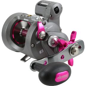 Okuma Coldwater Lightweight Graphite Round Trolling Reel Ladies Edition