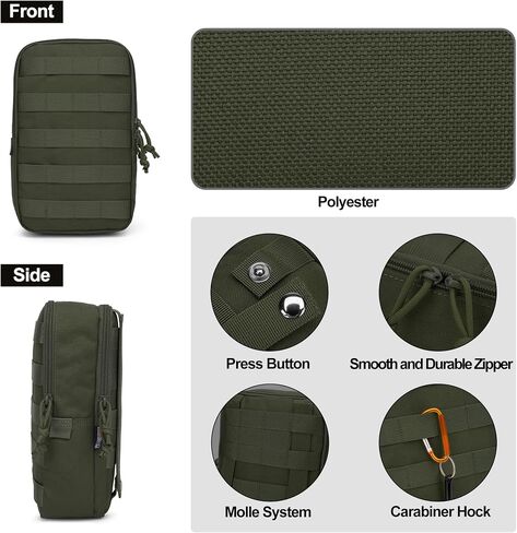 Mardingtop Molle Tactical Utility Pouch, EDC Admin Pouch Bag, Molle Attachment Military Modular Attachment in Kuwait