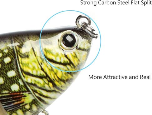 طُعوم الصيد من LUITON 5 قطع لطُعوم السباحة متعددة المفاصل والبحر البطيء في المغسلة البطيئة ومياه البحر المالحة وصيد السمك (علبة معالجة مجانية) in Kuwait