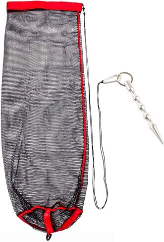 شبكة حقيبة صيد الأسماك بالرمح، شبكة صيد محمولة، سلة Fsih، شبكة صيد الأسماك، قفص Fsih، للغوص وصيد الأسماك، ملحقات صيد الأسماك على شكل جراد الصيادين in Kuwait