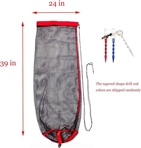 شبكة حقيبة صيد الأسماك بالرمح، شبكة صيد محمولة، سلة Fsih، شبكة صيد الأسماك، قفص Fsih، للغوص وصيد الأسماك، ملحقات صيد الأسماك على شكل جراد الصيادين in Kuwait