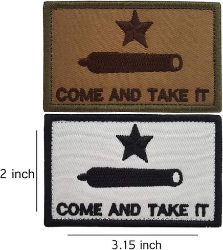 Lightbird 6 PCS Come and Take It & Texas State Flag Tactical Patches, High Density Embroidered Military Morale Decorative Patch in Kuwait