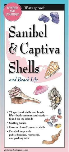 Earth Sky + Water FoldingGuide™ - Sanibel & Captiva Shells and Beach Life - 10 Panel Foldable Laminated Nature Identification Guide in Saudi Arabia